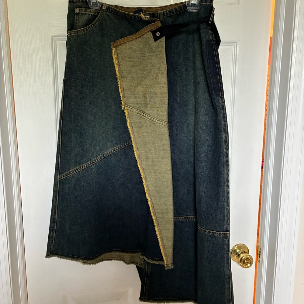 Vintage Gap denim asymmetrical skirt